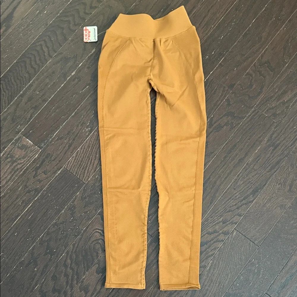 NWT Free People Movement Brown Leggings Size M-L